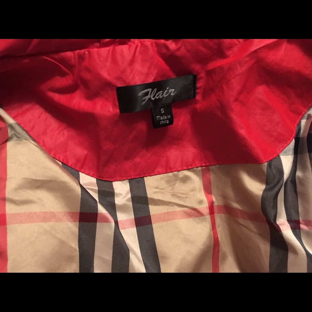 Women's Red Utility Jacket - Picture 3 of 5